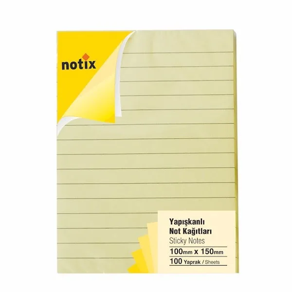 Notix 100x150 Mm 100\1 Pastel Yapışkanlı Kağıt M.renkler N-pç-100150