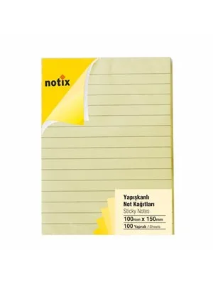 Notix 100x150 Mm 100\1 Pastel Yapışkanlı Kağıt M.renkler N-pç-100150