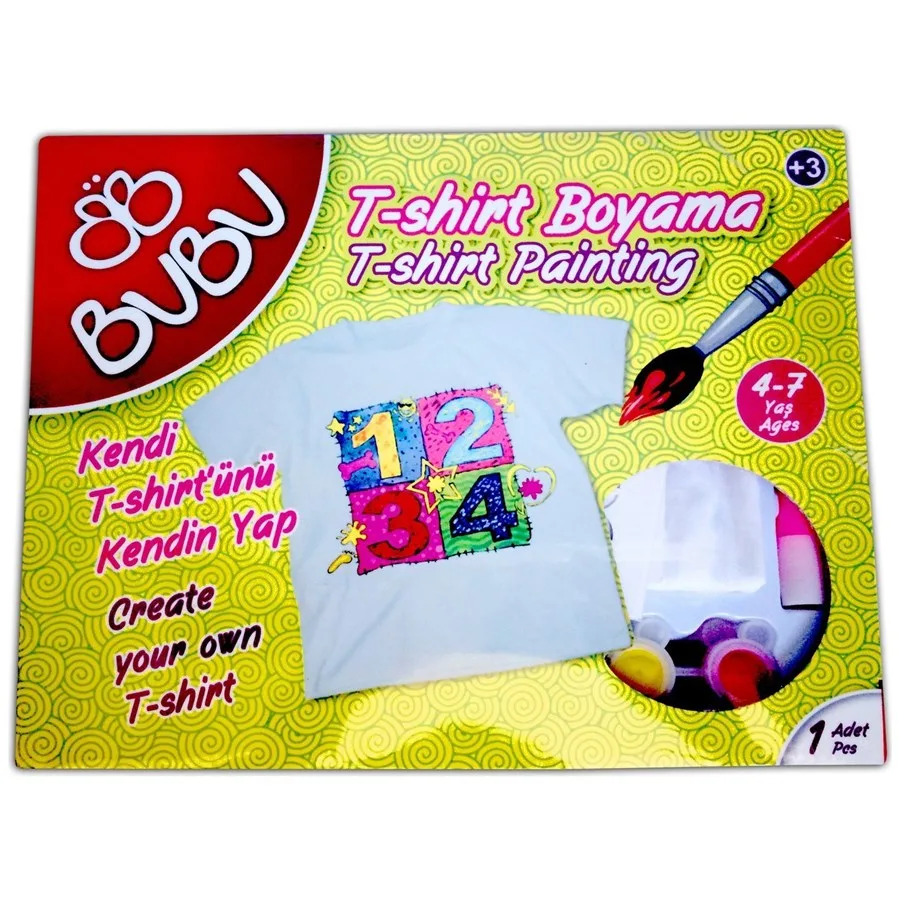 Bubu 4-7 Yaş T-shırt Boyama Tb0001