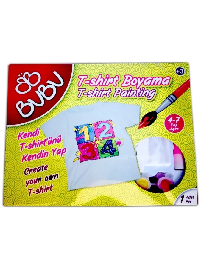 Bubu 4-7 Yaş T-shırt Boyama Tb0001
