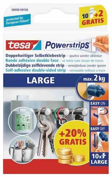 Tesa Powerstrips Large Çift Taraflı Bant 58000-00132
