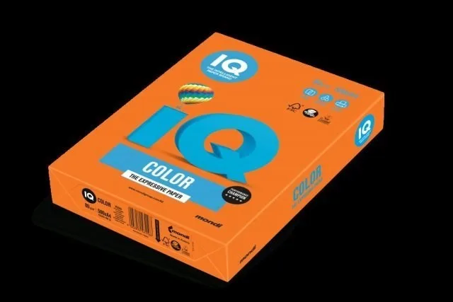 Iq Color A4 80 Gr Renkli Kağıt Yoğun Turuncu 500 Lü Ne1337-or43