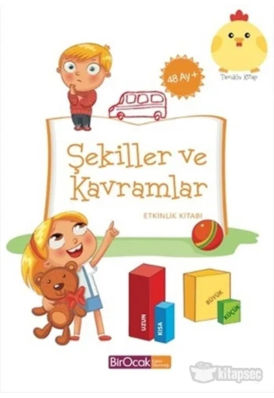 Şekiller ve Kavramlar Etkinlik Kitabı (+48 Ay) - Bir Ocak Eğitim Yayınları