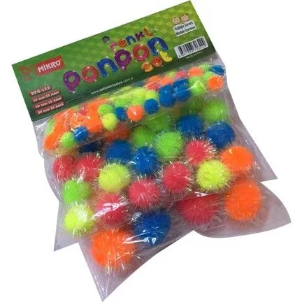 Mikro Fosforlu Ponpon Set(10-20-30)