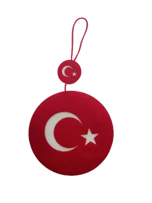 Vatan Keçe Türk Bayrağı Yuvarlak Vt1063
