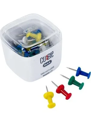 Mas Cubbıe Renkli Harita Çivisi 30"lu 1254