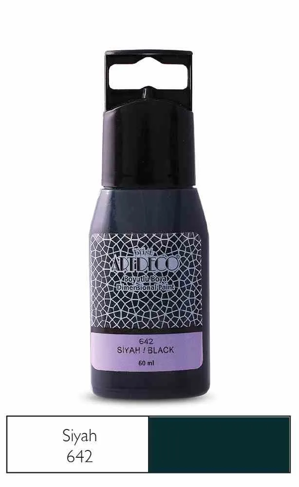 Artdeco 60 Ml Boyutlu Boya Siyah 642