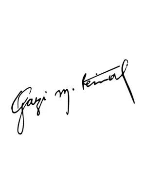 Svn Ata Gazi İmza Folyo Sticker No:1