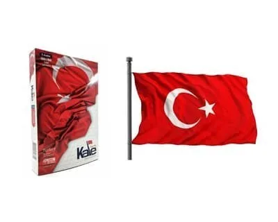 Kale 100x150 Alpaka Türk Bayrağı