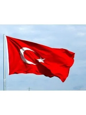 Kale 300x450 Alpaka Türk Bayrağı