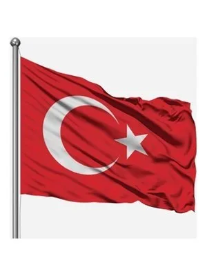 Kale 400x600 Alpaka Türk Bayrağı