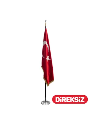 Kale 100x150 Telalı Simli Türk Bayrağı