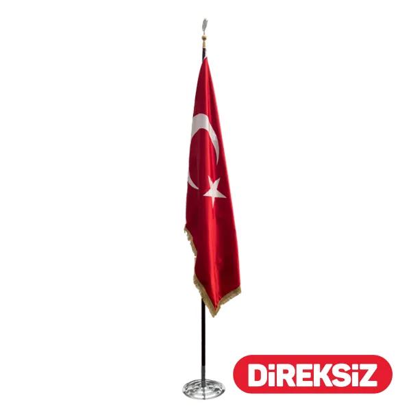 Kale 100x150 Telalı Simli Türk Bayrağı