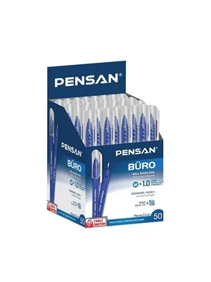 Pensan 2270 1.0 Mm Büro Tükenmez Kalem Mavi