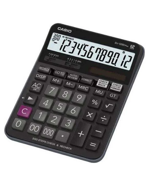 Casio Dj-120d Plus Hesap Makinesi 12 Hane