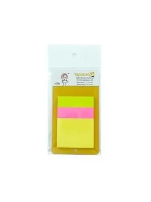 Mopak Yapışkanka 1x50+2x50 Yp Yapışkanlı Not Kağıdı 4406