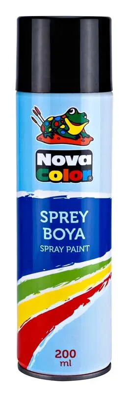 Nova Color 200 Ml Sprey Boya Siyah Nc-805