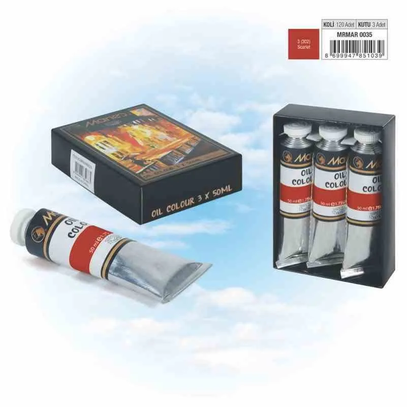 Maries 50 Ml Yağlı Boya Scarlet 302