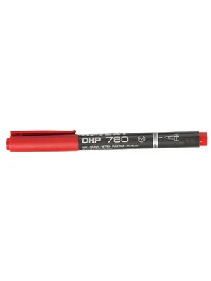Hi-text Permanent Kalem (m) Kırmızı Ohp780