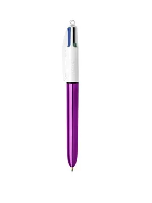 Bic 4 Colours Shine Tükenmez Kalem Mor 982876