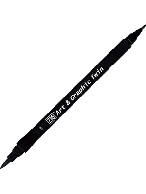 Zig Art Tut-80 Graphic Boyama Kalemi 009 Black