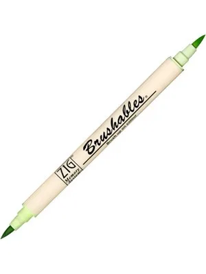 Zig Ms-7700 Brushables Çift Uçlu Grafik (boyama)kalemi 045 Cool Cucumber