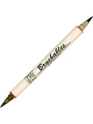 Zig Ms-7700 Brushables Çift Uçlu Grafik (boyama)kalemi 065 Root Beer Float