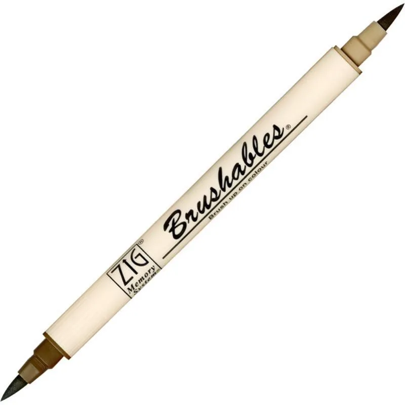 Zig Ms-7700 Brushables Çift Uçlu Grafik (boyama)kalemi 065 Root Beer Float