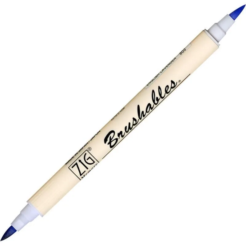 Zig Ms-7700 Brushables Çift Uçlu Grafik (boyama)kalemi 803 Englısh Lavender