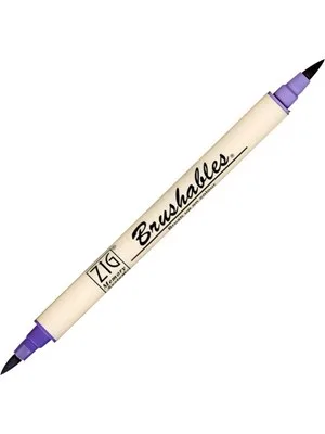 Zig Ms-7700 Brushables Çift Uçlu Grafik (boyama)kalemi 080 Pure Vıolet