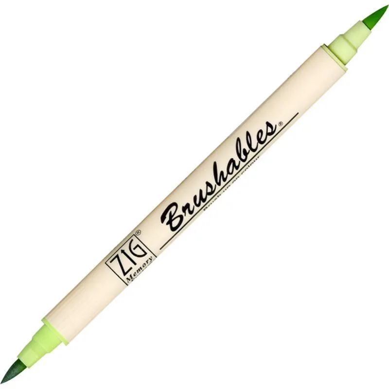 Zig Ms-7700 Brushables Çift Uçlu Grafik (boyama)kalemi 402 Kıwı