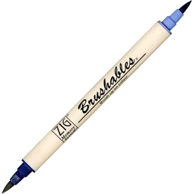 Zig Ms-7700 Brushables Çift Uçlu Grafik (boyama)kalemi 035 Navy