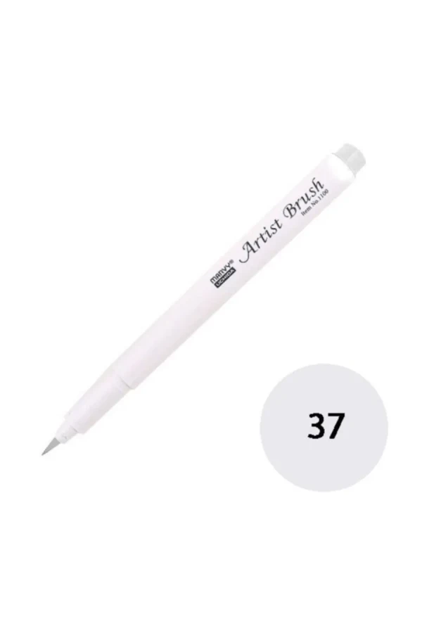 Marvy 1100 Su Bazlı Fırça Uçlu Marker Kalem 037 Lt.cool Grey
