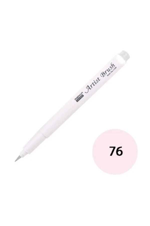 Marvy 1100 Su Bazlı Fırça Uçlu Marker Kalem 076 Blush Pınk