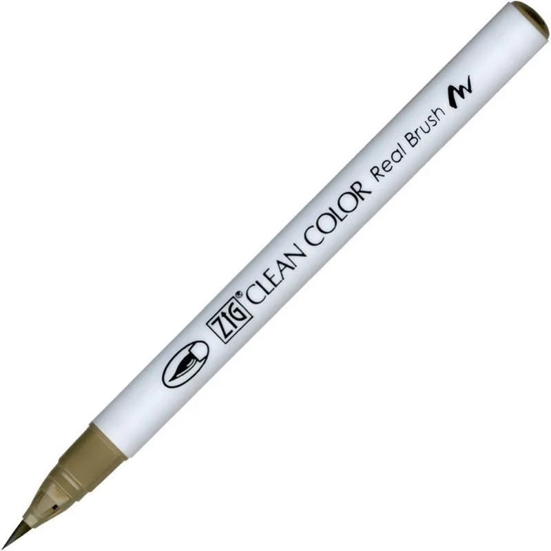 Zig 6000at Clean Color Real Brush Callıgraphy Kalemi 096 Mıd Gray