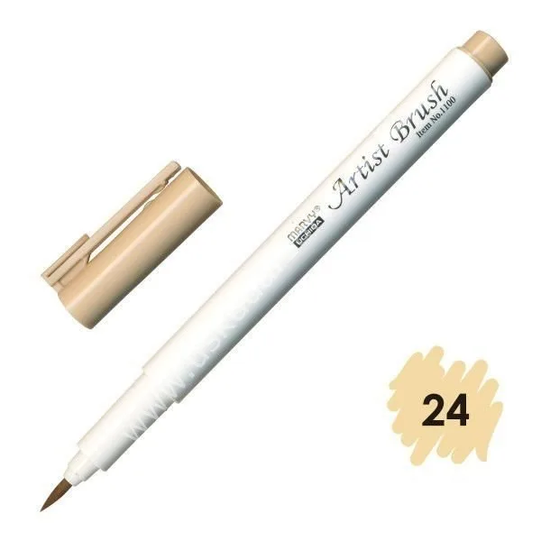 Marvy 1100 Su Bazlı Fırça Uçlu Marker Kalem 024 Beıge