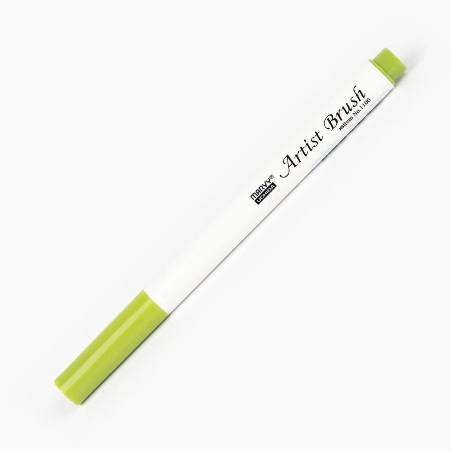 Marvy 1100 Su Bazlı Fırça Uçlu Marker Kalem 096 Jungle Green