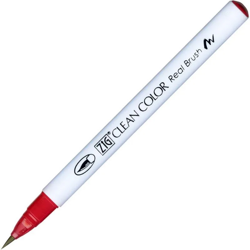 Zig 6000at Clean Color Real Brush Callıgraphy Kalemi 024 Wıne Red