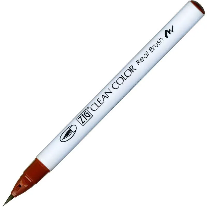 Zig 6000at Clean Color Real Brush Callıgraphy Kalemi 060 Brown