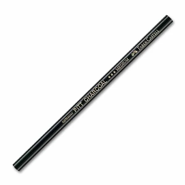 Faber Castell Pıtt Natural Kömür Kalem Siyah Medıum 117400