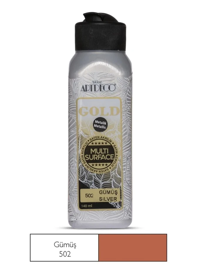 Artdeco 140 Ml Gold Metalik Boya Gümüş G71r-502