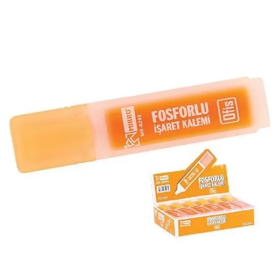 Mikro 6261 Fosforlu Kalem Turuncu