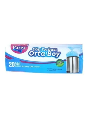 Parex 55x60 Cm Güçlü Çöp Poşeti Orta Boy 15"li 1909367