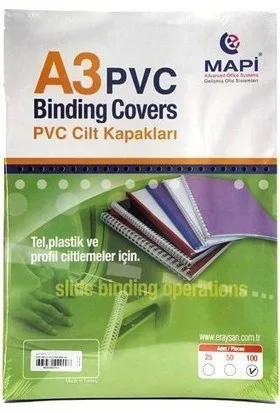 Mapi A3 350 Mic Cilt Kapağı Lacivert 50 Li 204 24 62