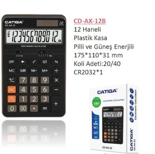 Catiga Cd-ax-12 Hesap Makinesi