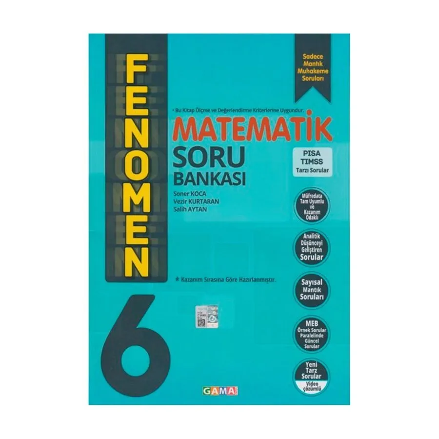 Fenomen Yay.-6.sınıf Matematik B Soru Bankası 2425