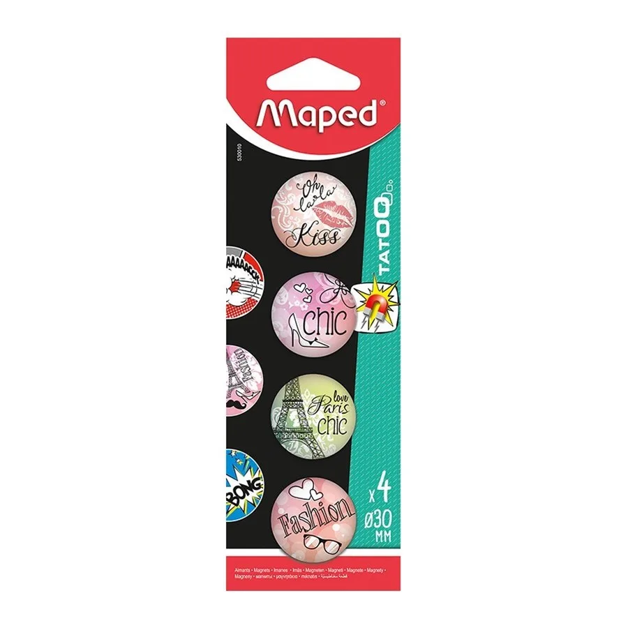 Maped Tatoo Mıknatıs 4"lü 530010