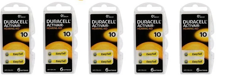 Duracell İşitme Cihazı Pili 6 Lı Za10