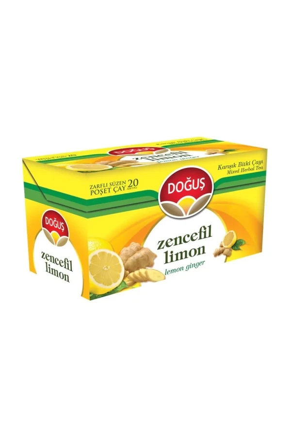 Doğuş Zencefil Limon Bitki Çayı Süzen Poşet 1.8 Gr 20"li