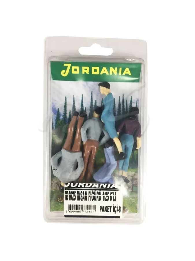 Jordanıa 1\50 36 Mm Boyalı İnsan Figürü 4"lü Jeo1- İb1050